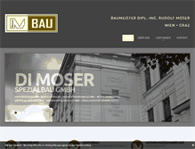 Tablet Screenshot of moser-bau.at